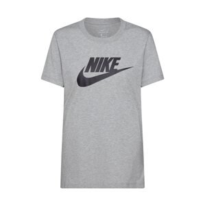 Nike Sportswear Tričko 'Futura'  sivá melírovaná / čierna