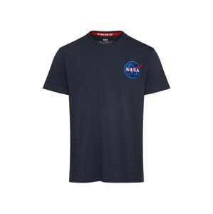 ALPHA INDUSTRIES Tričko 'Space Shuttle'  tyrkysová / kráľovská modrá / tmavomodrá / biela