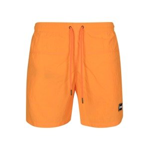 Urban Classics Plavecké šortky  neónovo oranžová / čierna / biela