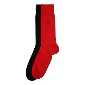 HUGO Ponožky  červená / čierna