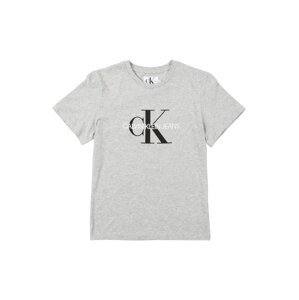 Calvin Klein Jeans Tričko  čierna / biela / svetlosivá
