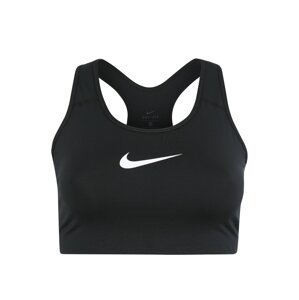 Nike Sportswear Športová podprsenka 'Swoosh'  čierna / biela
