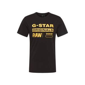 G-Star RAW Tričko 'Swando'  žltá / čierna