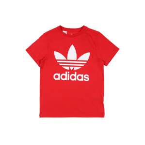 ADIDAS ORIGINALS Funkčné tričko 'Trefoil'  červená / biela