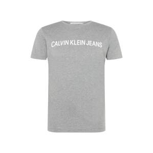 Calvin Klein Jeans Tričko  sivá