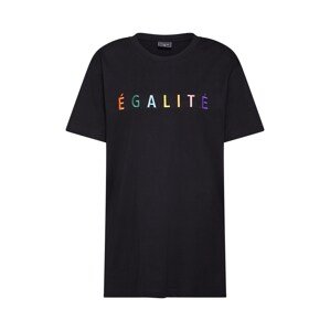 Merchcode Tričko 'Égalite'  čierna / zmiešané farby