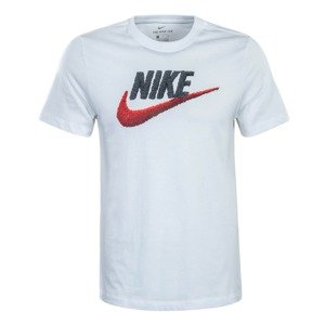Nike Sportswear Tričko 'BRAND MARK'  čierna / biela / ohnivo červená