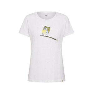 Iriedaily Tričko 'It Birdy'  biela melírovaná / zmiešané farby