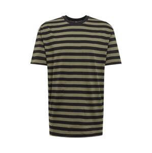 Urban Classics Shirt  olivová / čierna
