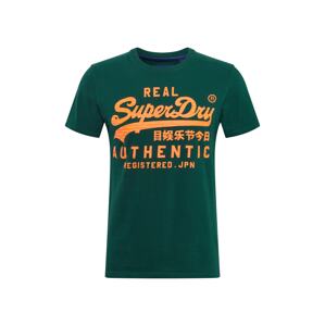 Superdry Tričko 'Vintage Authentic'  jedľová / žltá