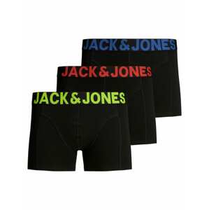 JACK & JONES Boxerky  modrá / kiwi / červená / čierna