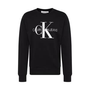Calvin Klein Jeans Mikina 'CORE MONOGRAM LOGO SWEATSHIRT'  čierna