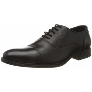 JACK & JONES Šnurovacie topánky 'Oxford'  čierna