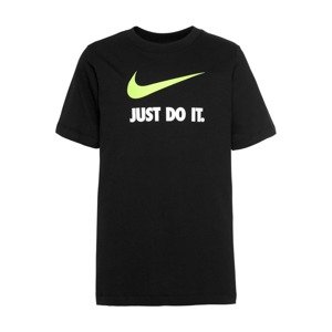 Nike Sportswear Tričko  neónovo žltá / čierna / biela
