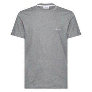 Calvin Klein Tričko  dymovo šedá / sivá melírovaná