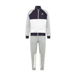 Nike Sportswear Joggingová súprava  svetlosivá / čierna / biela