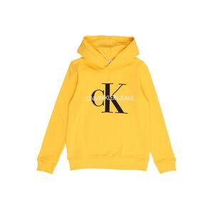 Calvin Klein Jeans Mikina 'MONOGRAM'  žltá