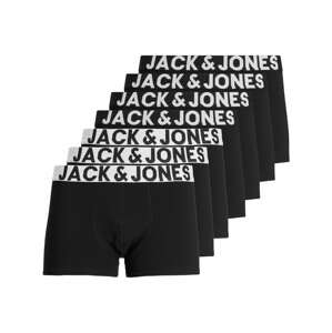 JACK & JONES Boxerky  biela / čierna