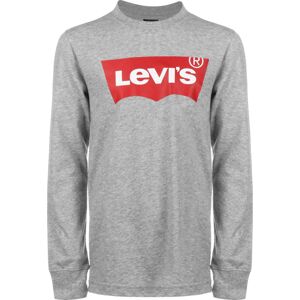 LEVI'S Tričko  sivá melírovaná / červená / biela