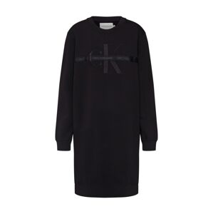 Calvin Klein Jeans Šaty 'TAPING THROUGH MONOGRAM DRESS'  čierna