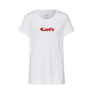 LEVI'S Tričko  biela / svetločervená / tmavomodrá