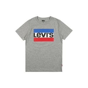 LEVI'S Tričko  kráľovská modrá / sivá melírovaná / jasne červená / čierna