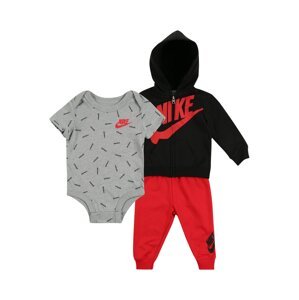 Nike Sportswear Set  sivá / červená / čierna