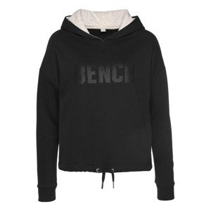 BENCH Sweatshirt  čierna / biela