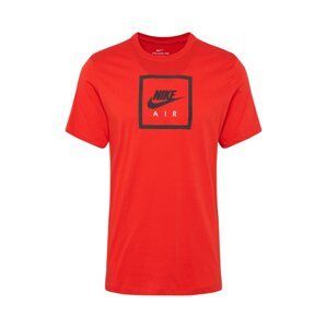 Nike Sportswear Tričko 'AIR 2'  čierna / červená