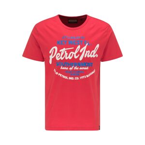 Petrol Industries Tričko  červená / biela / modrá