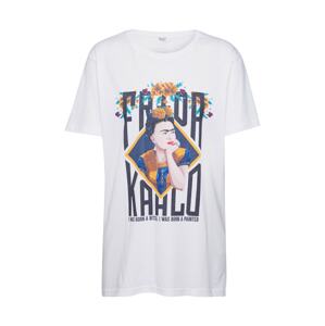 Merchcode Tričko 'Frida Kahlo'  zmiešané farby / biela