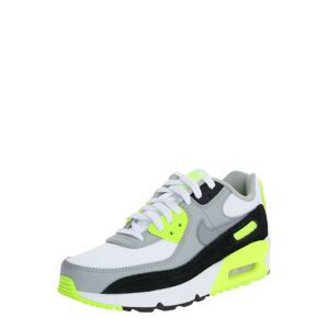 Nike Sportswear Tenisky 'Air Max 90 LTR'  čierna / biela / neónovo žltá / sivá