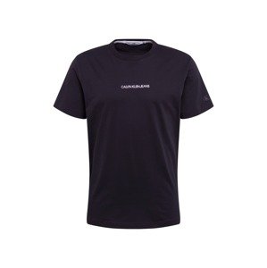 Calvin Klein Jeans Tričko 'INSTIT'  čierna / biela