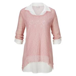 heine Shirt  biela / ružová