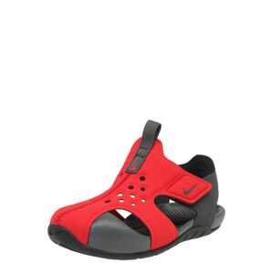 Nike Sportswear Sandále 'Sunray Protect 2 (TD)'  červená / čierna