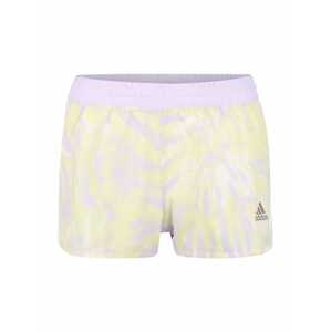 ADIDAS PERFORMANCE Športové nohavice  biela / pastelovo fialová / pastelovo žltá
