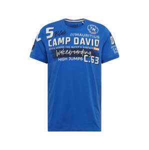 CAMP DAVID Tričko  tmavomodrá / modrá / biela