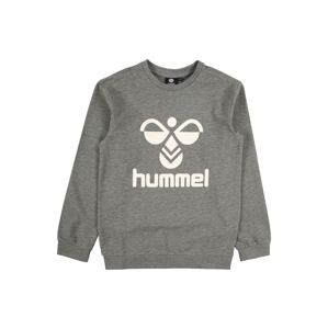 Hummel Sweatshirt 'DOS'  sivá melírovaná / biela