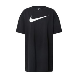 Nike Sportswear Oversize šaty  čierna / biela
