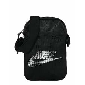 Nike Sportswear Taška cez rameno 'Heritage'  čierna / biela