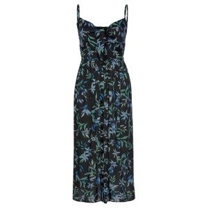 BUFFALO Letné šaty  modrá / jedľová / čierna