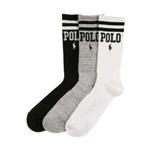 Polo Ralph Lauren Ponožky  biela / sivá / čierna