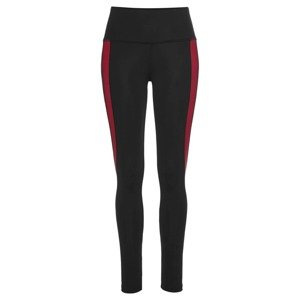 LASCANA ACTIVE Športové nohavice  čierna / červená