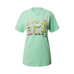 Merchcode Tričko 'Pick A Sushi'  mätová / zmiešané farby