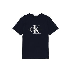 Calvin Klein Jeans Tričko 'MONOGRAM'  tmavomodrá