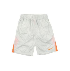 NIKE Športové nohavice  biela / oranžová