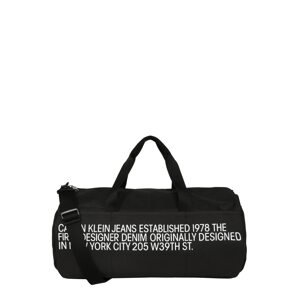Calvin Klein Jeans Víkendová taška 'BARREL'  čierna