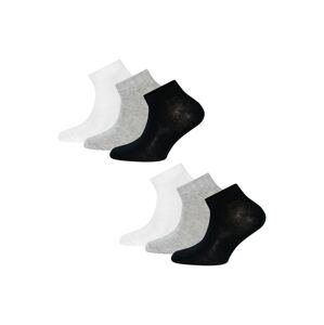 EWERS Ponožky  biela / sivá melírovaná / čierna