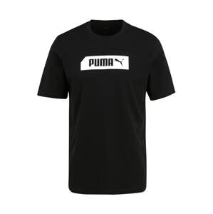 PUMA Funkčné tričko 'NU-TILITY'  biela / čierna
