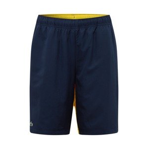 Lacoste Sport Športové nohavice 'Taffetas Diamante'  žltá / námornícka modrá / biela